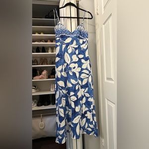 Zara Linen Blend Midi Dress